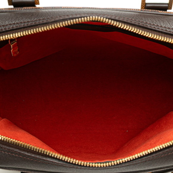 Louis Vuitton Leather Damier Brera Handbag Brown - Picture 7 of 8